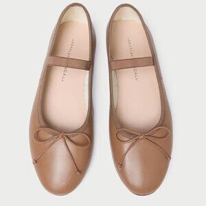 NEW Loeffler Randall size 7 Leonie Safari Leather Ballet Flat